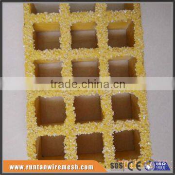 non-slip sanded frp grating, structural fiberglass grating factory