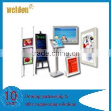 WELDON advertising illuminated floor and wall diplays