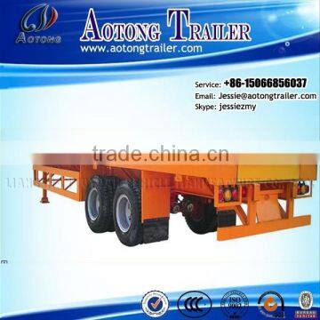 30ton 40ft 20ft 3axle flatbed semi trailer/container semi trailer for sale