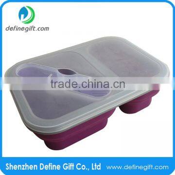 Eco Collapsible Lunch Box, Silicone Food Storage photo-2