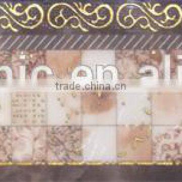 China building material polished golden & silver decorative tile trim border