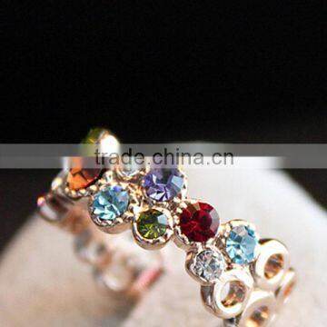 Hot Sale Fashion 925 Sterling Silver Flower Rings Made With Crystal 925 Silver Flower Rings Jewelry photo-2