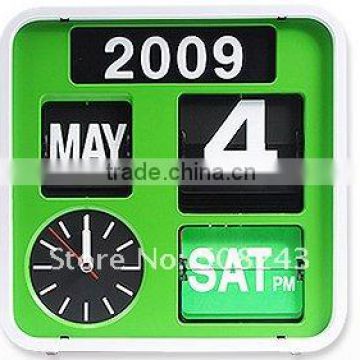 Flip calender Clock, Cool digital clock, decorative modern clock