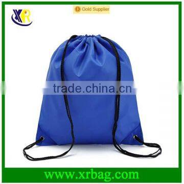 Cheap Promotional Solid Color Polyester Drawstring Backpack Bag