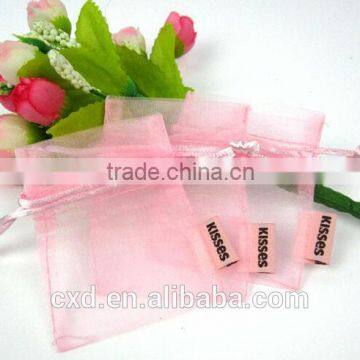 personalized drawsrting large organza bags/china organza bags/bags organza