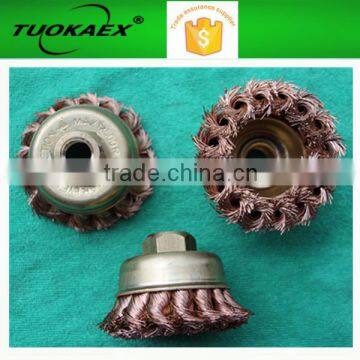 Cup wire brush Brass cleaning brush High quality