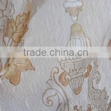 gold-pattern jacquard curtain fabric