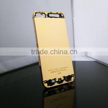 china whoelsale merchandise golden design for iphone 5s gold housing