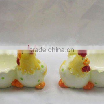 ceramic easter decoration chicken egg cups for children