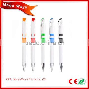 factory customized promotion plastic ball pen style pull out banner pen brush drawing pen