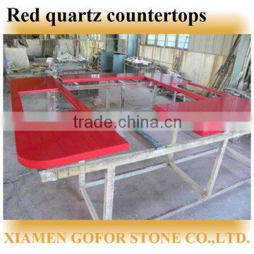 Red Rose Quartz Stone Countertop ,red quartz countertops