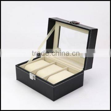 Top Grade PU Leather Watch bo Special Packing bo Display bo 3 Watch bo Factory Direct Sales photo-4