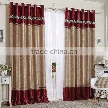 Newest european style metal curtain rod organza light curtain