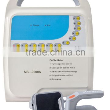 MSL9000A portable cheap defibrillator used in the clinic and hospital