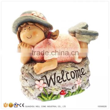 Modern Home Goods Garden Statue Welcome Door Decoration