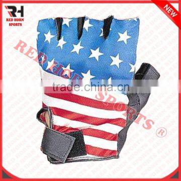 Flag Cycling Short Finger Gloves, Best Fit to all