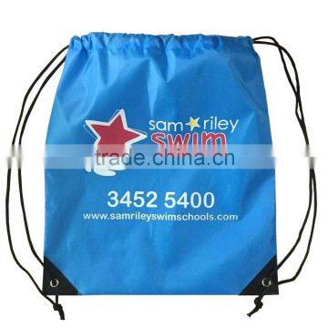 colorful Heat Transfer Printing polyester drawstring bag