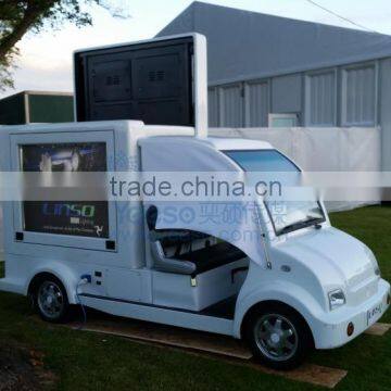 YEESO Outdoor Mobile LED Display Advertising car with Scrolling lightbox