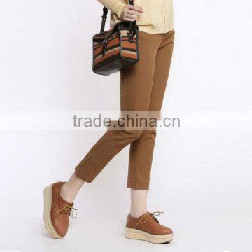 New Fall Top Fashion England Style Cotton Capri Pant for Sexy Lady photo-3