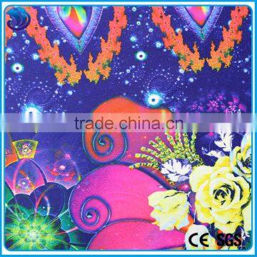 Hot Sale Polyester cotton Satin Digital printing Fabric for garment