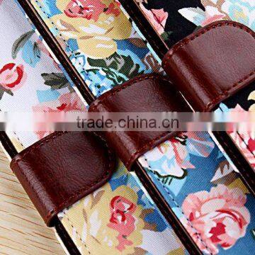 Full protective flower pattern book case for ipad pro