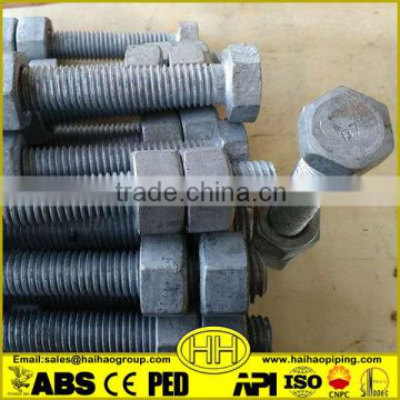 hot dip galvanized nut and bolt made in China