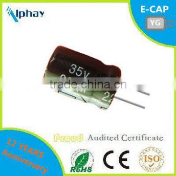 220uF 35v 8X12 20% aluminum electrolytic capacitor e-cap