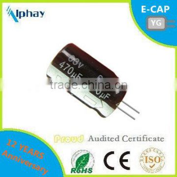 470uF 63v 12X20 20% Low ESR aluminum electrolytic capacitor