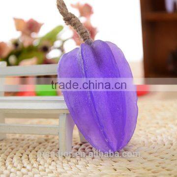 Mendior Thai fruit Starfruit shaped handmade soap with rope pure lavender essential oil soap OEM custom brand