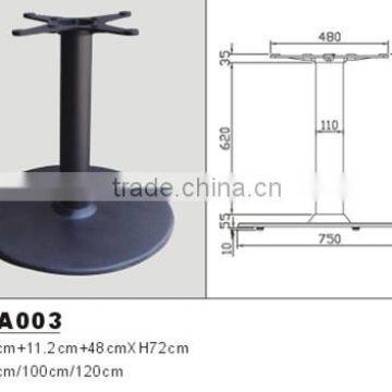 HS-A003 round table base cast iron leg for cafe table sipder table black powder coated new product hot sell 2015