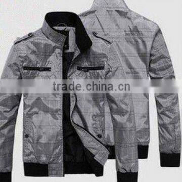 2015 fashion checkered mens thin jacket