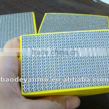 Diamond grinding polishing block for glass, stone