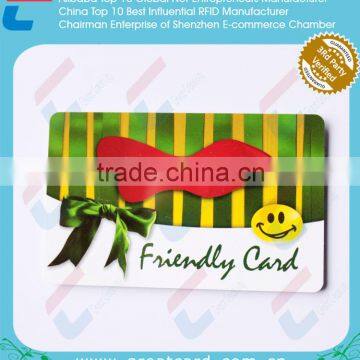 Gift Printable Plastic PVC Card With Chip