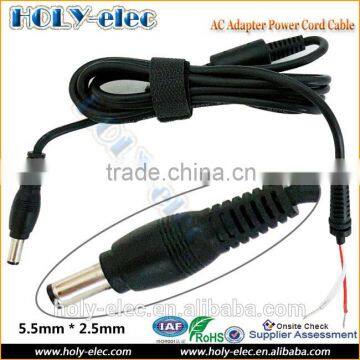 Factory supply DC Tip Plug Copper Connector Repair Cord Cable for Toshiba Laptop AC Adapter Charger 5.5 x2.5 mm pin