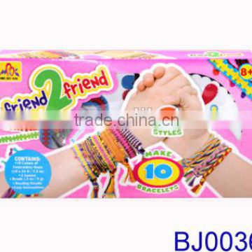 Making own fashion bracelet nice friendship rope bracelet