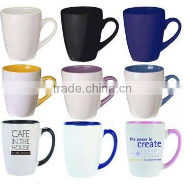 8oz 9oz 10oz customized sizes color glaze square ceramic coffee mugs