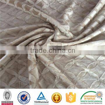 Shinning Emboss Anti Slip Brushed Velboa Fabrics for Sofa Cover photo-3