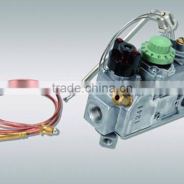Gas temperature-sensing valve