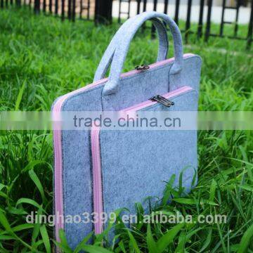 2016 New Style Laptop Bag Fashion Lady Laptop Bag High Quality Felt Laptop Bag