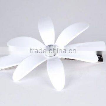 Fashion cellulose acetate flower rhinestone hair clips