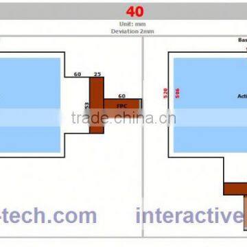Best price 32inch interactive touch foil kiosk,Good application window