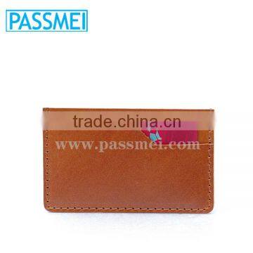 Vegetable Tanned Handmade Slim Leahter Minimalist Wallet Credit Card Holder