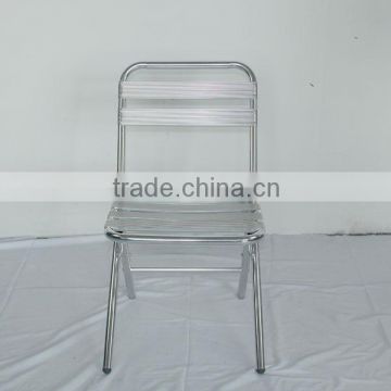 Portable restaurant dining chair aluminum side chair used YC006