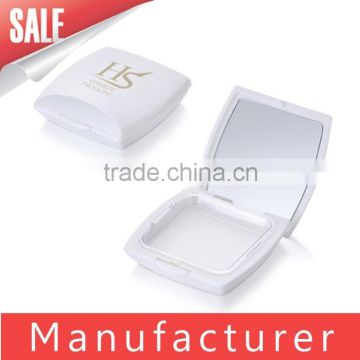 Cosmetic White Square Pressed Powder Packaging