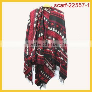 Women's Winter 100% acrylic scarf,acrylic poncho