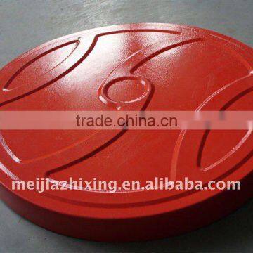 Painting steel solar water heater tank cap