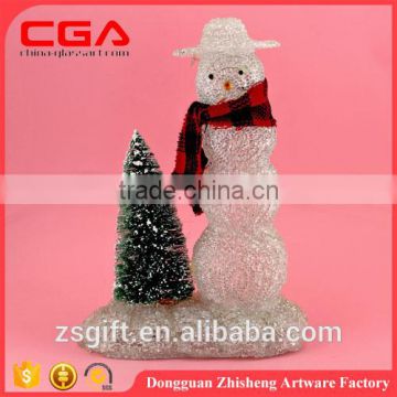 Santa snowman resin crafts polyresin figurines handicrafts for Christmas decoration