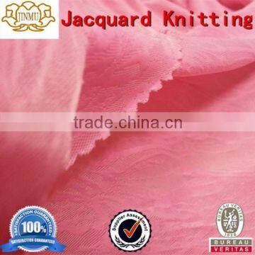 light weight polyester spandex jacquard knitting fabric