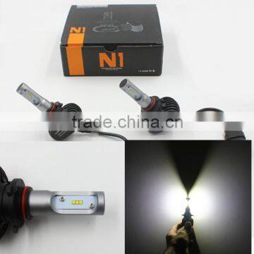 High Power 50W 9005 HB3 LED Headlight Bulbs 8000lm LED Car Light Bulb White 6500K LED Headlamp All In One DC12-24V