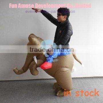 low MOQ inflatable elephant costume funny inflatable costumes